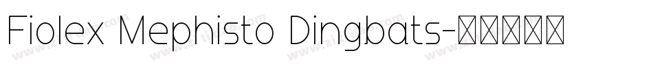 Fiolex Mephisto Dingbats字体转换